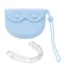 Dental protection container - retainer case storage bag - prosthesis case with drain hole prosthesis storage container portable holder for aligners & mouth protection Qiyifang