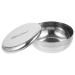 ROSENICE Shaving Bowl Soap Dish Stainless Steel Men's Shaving Bowl (Silver)
