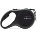 AllPetSolutions Retractable Dog Lead - 8m Extension Leash with Anti-Slip Brake, Anti-Twist Lobster Clip, Soft Grip Handle - For Small, Medium, Large Pets - Black - Buy Online on GoSupps.com