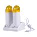 Double wax heating roll on waxing device WaxPatron depilation set with 100PCs depilatory paper for men & women body hair removal