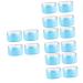 Toyvian 16 Pcs Body Powder Puff Box Cushion Puff Baby Powder Container Baby Powders Powder Dispenser Bottle Travel Baby Powder Loose Powder Puff Blue Plastic Child Make up Powder Bottle 8x8x6cmx4pcs Bluex4pcs