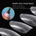 Sethexy Short Oval False Nails 500Pcs - Full Cover Acrylic Nail Tips for Art Design - Clear - Buy Online on GoSupps.com