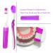Portable Orthodontic Toothbrush Kit for Braces - Interdental Brush, Dental Wax, Floss, Aligner Removal Tool - Purple - Buy Online on GoSupps.com