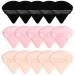 15 Pieces Powder Puff Face Soft Triangle Makeup Puff Velour Puff for Loose Powder Body Powder Cosmetic Foundation Blender Makeup Sponge Beauty Wet Dry Makeup Tool(Black,Nude,Pink) Black, Nude, Pink