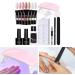 Gel Nail Kit 15ml 7 Colors Gel Extension Nail Kit with UV Lamp Nail File Clip Builder Gel Nail Kit Long-Lasting Gel Polish Starter Kit for Home Salon - Buy Online on GoSupps.com