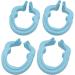 Wudaizhi 4pcs Dental Resin Clamp Ring Separator Ring Contoured Metal Matrix Holder Fixing Clamp Autoclavable