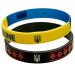 2pcs Ukraine Flag Bracelet Silicone Ukraine Bracelets Rubber National Flag Bracelet Ukrainian Gifts For Fan Souvenirs
