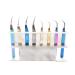 Mekupeu 8 Holes Tweezers Shelf Holder Eyelash Extension Supplies Display Stand, Marble, 1 Pc Marble-8 holes-1pc