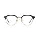 SERONI Polygon Metal Tr90 Frame Blue Light Blocking Glasses for Women Men Anti UV Ray Computer Reading Glasses for Women Men Black-glod 52 Millimeters