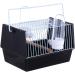 POPETPOP Metal Bird Carrier Travel Cage: Lightweight Birds Small Animals Carrier with Feeder and Rolling Stand for Parrots Conures Lovebird Cockatiel Parakeets Black - Buy Online on GoSupps.com