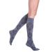 Sigvaris Women s Style Microfiber Patterns 830 Closed Toe Calf-High Socks 20-30mmHg - Graphite Argyle - Medium Short