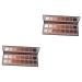 FOMIYES 2pcs 16 Earth Eyeshadow 16 Colors Eyeshadow Palette Eye Shadow Chocolate Blush 1 count (Pack of 1) Chocolatex2pcs
