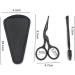 Small Hair Grooming Scissors and Brow Spoolie Brush Set - Multi-Purpose Beauty Kit for Eyebrow, Nose, Moustache, and Beard Grooming - Buy Online on GoSupps.com