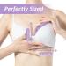 NEWGO Breast Ice Pack 2 Pack - Hot Cold Therapy Gel Pads for Nursing Mothers - Pain Relief After Breast Surgery - Mastitis Relief - Soft Plush Backing (Purple) - Buy Online on GoSupps.com