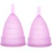 Premium Large Violet Soft Menstrual Cup - Reusable Silicone Flexible & Comfortable - 12-Hour Use Alternative to Tampons - Buy Online on GoSupps.com