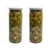 Sanniti Olives with Stuffed Garlic, 15.5 oz (Pack of 2)