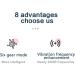 Hyuduo Ultrasound Toothbrush for Kids - U-Type Whitening IPX7 Waterproof 5 Speed Electric Toothbrush Set - Buy Online on GoSupps.com