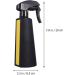 Mikinona Hair Spray Can Water Spray Bottle Container Water Sprayer for Hair Plastic Spray Bottle Water Spray Bottle for Hair Soap Travel Container Plastic Container Water Bottle Diamond Abs 20X8.5X5.5CM Yellow - Buy Online on GoSupps.com