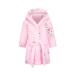 Xinne young girls soft bathrobe cute pattern Roben toddler baby flannel hoodie pajamas nightwear cute rabbit 140/7t