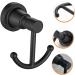 HOOTNEE Stainless Steel Coat Hook Hooks for Hanging Hook for Wall Coat Hooks Modern Wall Hooks Towel Hooks for Bathrooms Kitchen Hook Bathroom Hooks for Towels Robe Hooks Clothing Hooks 10X8.5CM Black - Buy Online on GoSupps.com