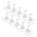 Beatifufu 2 Sets Manicure Practice Base Nail Holder for Painting Nails Nail Practice Stand Fake Nail Holder Nail Painting Stand Nail Tip Holders Nail Art Stand Nail Stands Lace Easel Acrylic