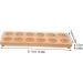 Gadpiparty Egg Tray Fridge Food Tray Eggs Refrigerator Wooden Tray Wood Egg Holder Egg Stand Acacia Double Row - Buy Online on GoSupps.com