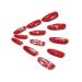 Brishow Christmas Artificial Nails - 24 Ballerina Red Press-On Acrylics for Women & Girls - Buy Online on GoSupps.com