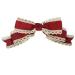 XIAHIOPT Lace Bowknot Barrettes for Cosplay Party Bow Barrette Women Role Play Hair Clip Anime Maid Costume Headdress Red and white