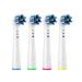 4 PCS Electric Toothbrush Head Electric Toothbrush Heads Tooth Brushes Pack Power Toothbrush Replacement Heads Precision Clean Toothbrush Heads Replacement Toothbrush Heads Compatible with Oral B