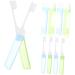 Mobestech 50pcs Portable Toothbrush Cleaning Brush Set - Folding Essential Travel Accessories - Buy Online on GoSupps.com