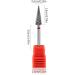 Nail Drill Bits Professional | Umbrella Shaped Tungsten Carbide Drill Bits - Cuticle Cleaner Nail Gel Polish Remover Tool Nail Care Supplies Red - Buy Online on GoSupps.com
