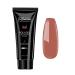 Lofuanna poly gel 15ml poly nail gel nail extension gel soak off UV LED fast -building acrylic gel for nails acrylic nail thickening builder gel (dark nude)