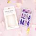 24 Pcs Rhinestone Design Violet Purple Press on Nails - Long Full Cover False Nails for Women and Girls - Buy Online on GoSupps.com