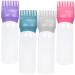 SHERCHPRY 4pi ces Flacons Applicateurs pour Teinture Capillaire avec Peigne Int gr pour Nettoyage Sec des Racines Outils de Salon