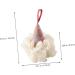 Housoutil 2 Pcs Ice Cream Bath Sponge | Adorable Loofah for Face Cleansing & Shower | Soft White Polyester Cleaning Scrubber - Buy Online on GoSupps.com