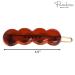 Parcelona French Circle Scallop Tortoise Shell Brown Small 1 1/2 Celluloid Hair Clips Set - Pack of 4 for Women and Girls - Buy Online on GoSupps.com