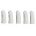 FRCOLOR 5pcs Finger Guard Fingertips Finger Sleeves Thumb Protector Craft Finger Caps Heat Nail Jewels Fingertip Bandages Finger Covers Nail Protector Nail Tools Thumb Jewelry White 6X2X2cm