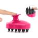 Philorn Scalp Massage Brush | Soft Silicone Shampoo Brush for Men Women & Pets | Wet & Dry Scalp Massager | Magenta & Black - Buy Online on GoSupps.com