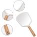 Atrumly Travel Makeup Mirror with Wooden Handle - Portable Handheld Cosmetic Mirror for On-the-Go Beauty - Buy Online on GoSupps.com