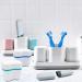 Denture Case Kit with 2 Bath Cups, Brushes, and Toothbrush Boxes - Retainer Cleaning and Travel Set in Blue & Green - Buy Online on GoSupps.com