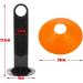 Faxco 50 Pcs Orange Mark Disks with Shelf and Net Bag - Soccer Cones Holder for Training & Field Markers - Outdoor Sports Supplies - Buy Online on GoSupps.com