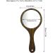 Wood Handled Handheld Mirror - Green 12 inch for Makeup, Barbers, Hairdressers - Personal Salon Mirror - Buy Online on GoSupps.com