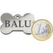 Iberiagifts - Personalized Stainless Steel Dog Bone with Engraving for Medium to Large Dogs & Cats | Custom Pet Badge - Buy Online on GoSupps.com