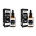 JOSKAA Mens Beard Dye Activates Melanin Eliminates Grays Creates A Thicker Fuller Look Activates Hair Follicles Strengthens Hair Roots Men's Beard Nourishing Serum Gift (2 pc)