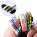 1 Rolls Matte Glitter Rainbow Nail Art Striping Tape Lines-Striping Tape for Nail Art-Nail Striping Tape Foil-Nail Striping Tape Thick-Nail Striping Tape with Dispenser-Self-Adhesive DIY Nail Art Tape Width: 3mm 5 - Buy Online on GoSupps.com