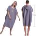 Megawodar Microfiber Poncho Towel - Adult Surf Beach Wetsuit Changing Robe - Gray - Buy Online on GoSupps.com