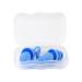 Noise Cancelling Ear Plugs | Noise Cancelling Waterproof Earplugs - Men & Women Ergonomic Earplugs Portable Ear Plugs with Carrying Case for Swimming Blue