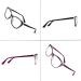 Hyyiyun Cat-eye Bifocal Reading Glasses Women 2 Pairs Spring Hinge Designer Floral Frame Readers - Purple & Black Flower Pattern 2.5x - Buy Online on GoSupps.com