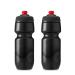 Polar Bottle Breakaway Wave Lightweight Bike Water Bottle - BPA-Free, Cycling & Sports Squeeze Bottle 24 oz - 2 Pack Charcoal Black
