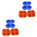 GLEAVI 4 Pcs Eggs Outdoor Grill Barbeque Grill 2 Grids Egg Case for Bbq Container Travel Egg Rack Barbecue As Shownx2pcs Mx2pcs